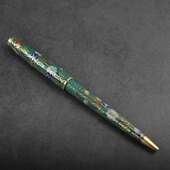 八十年代出口创汇产品景泰蓝掐丝珐琅库存老货圆珠笔按压款 工艺品