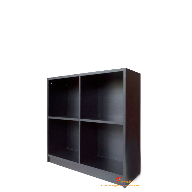 简约黑胶lp唱片柜定制餐具储物漫画书架碟片收纳床头四格地柜80宽