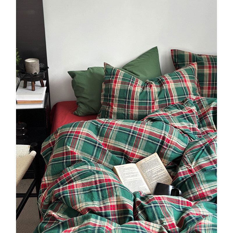 床单款四件套水洗棉简约亲肤