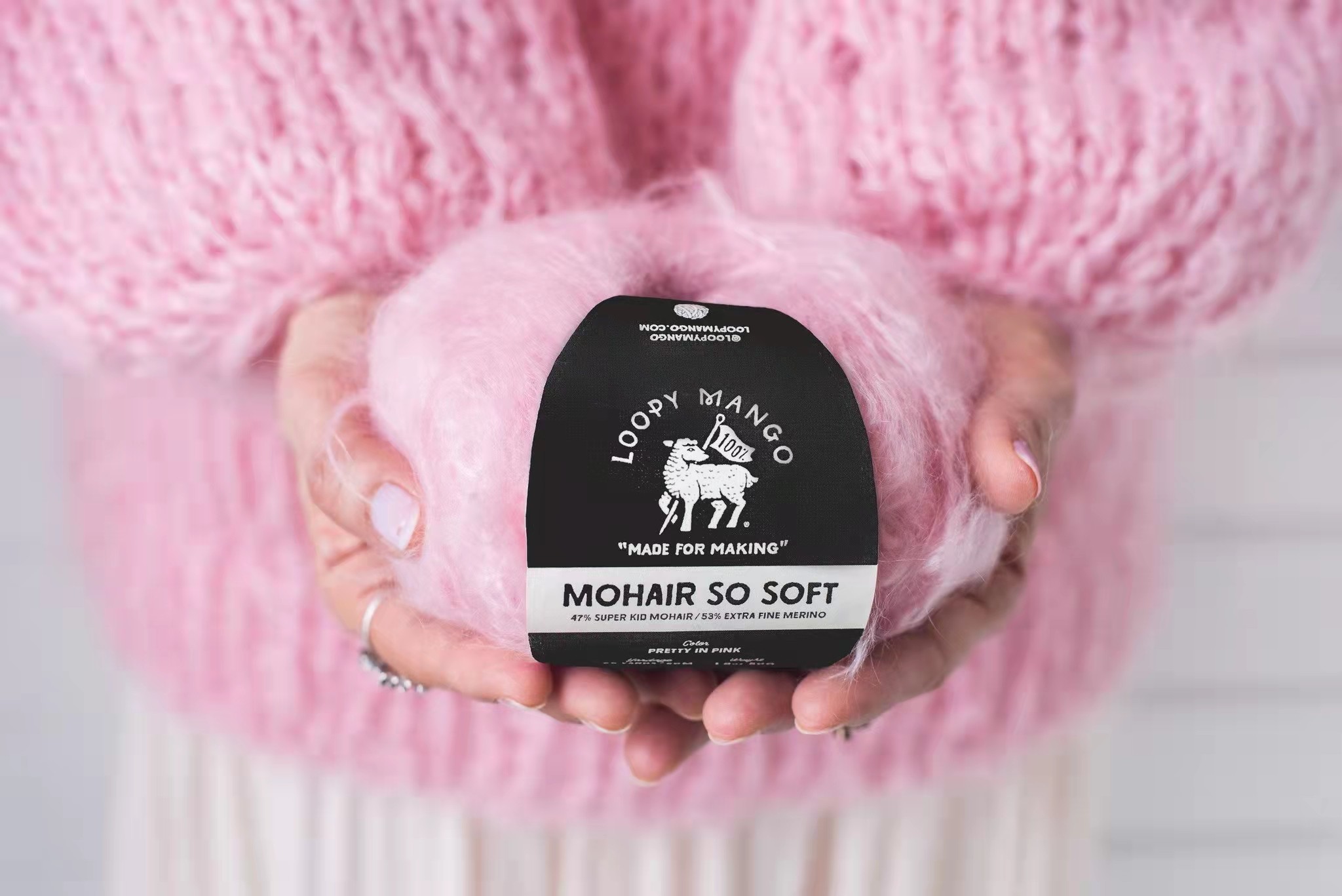 loopy mohair so soft 进口马海毛超粗线 手工毛线 毛衣线