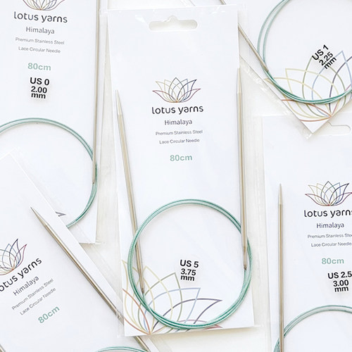 lotus yarns 盛莲 Himalaya 环形针毛衣针不锈钢编织针不卡线