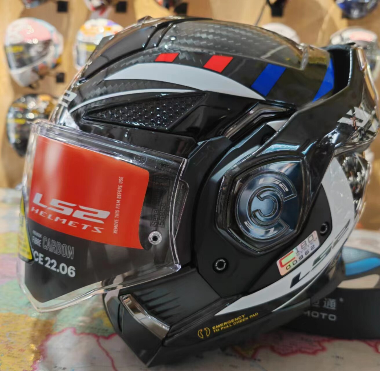 LS2后空翻通勤四季碳纤维