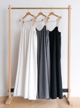 日单sear*om 原单2024夏季新款设计感小众吊带大摆露背长款连体裤