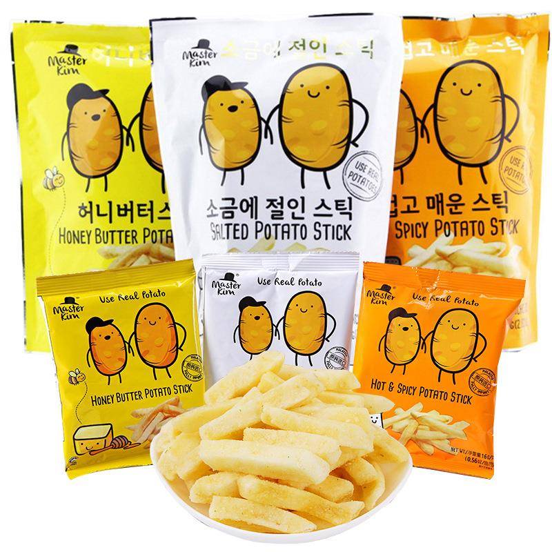 临期特卖特价马来西亚进口金马食特辣/咸味马铃薯条80g膨化零食
