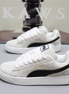 MR.MESSI梅西夏季男鞋女鞋潮牌运动鞋男士板鞋复古翻毛皮休闲鞋子