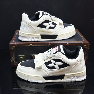 2025新款 厚底内增高学生潮鞋 秋季 男女运动休闲板鞋 透气小白鞋 男鞋