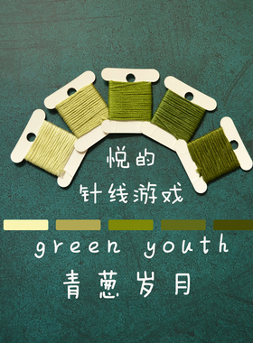 悦的针线游戏青葱岁月系列法国DMC原装进口分装按米裁剪绣线
