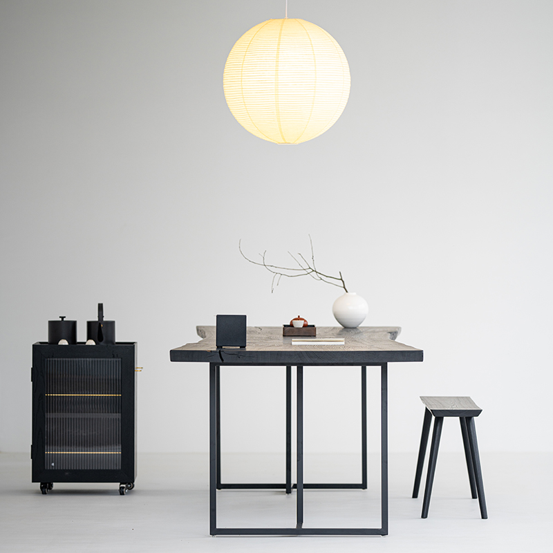 叁几侘寂风白蜡木茶桌