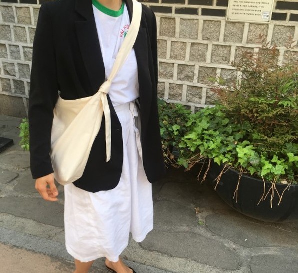 斜挎包大学生自制纯色日系