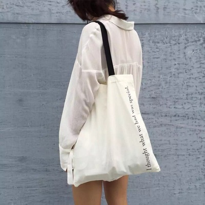 布本同色自制韩风ins特别帆布包