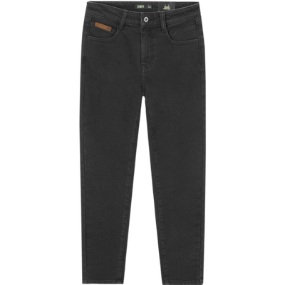 牛仔裤自然腰森马做旧