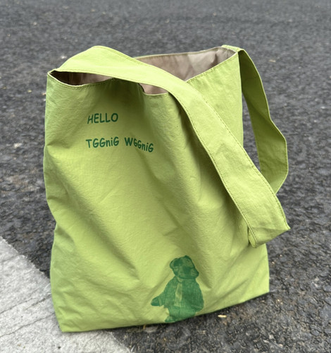 春夏可爱单肩包布袋卡通牛津布包女大容量学生上课通勤托特包