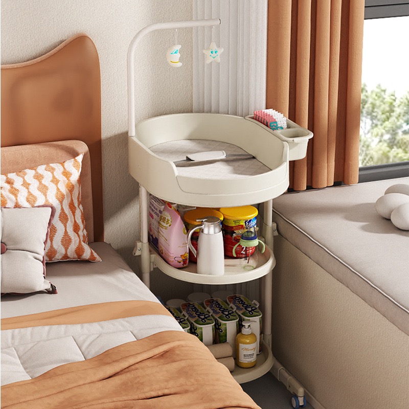 新生儿尿布台宝宝换尿布安抚护理台洗澡baby changing station