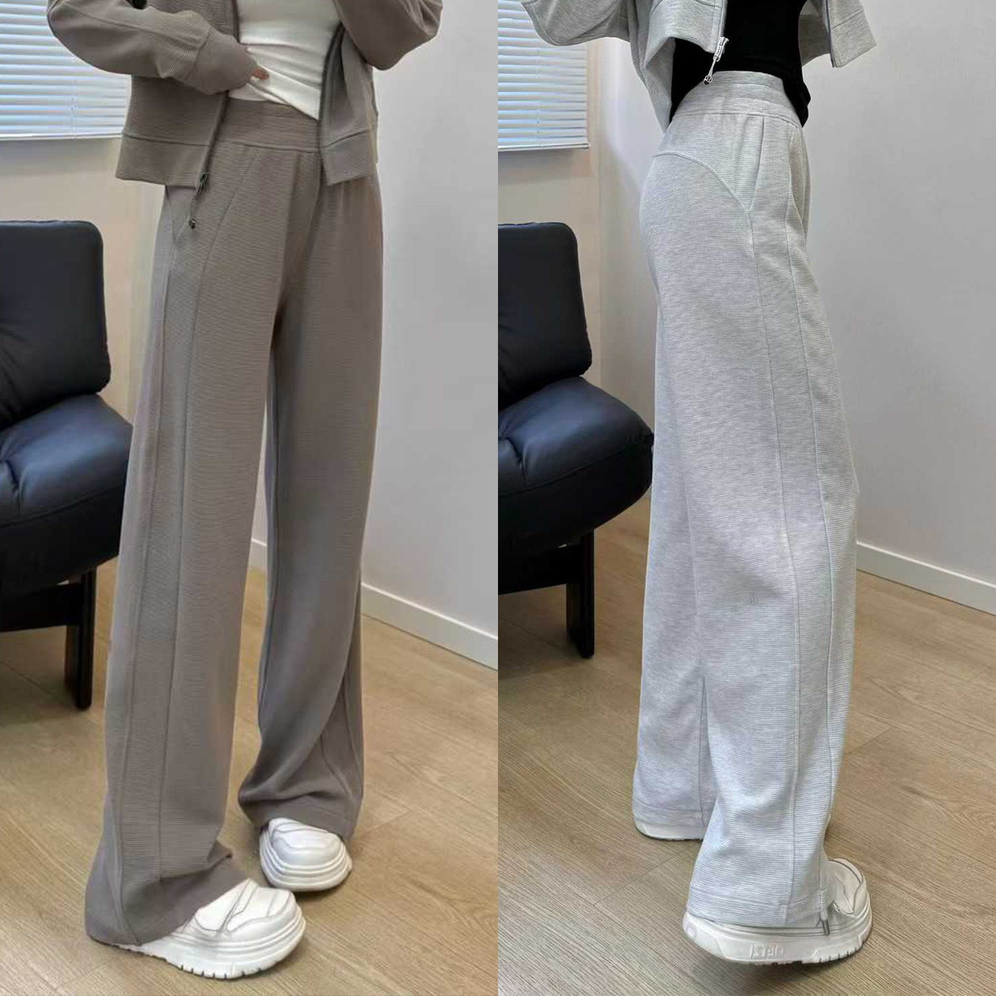 lulu同款scuba华夫格裤子