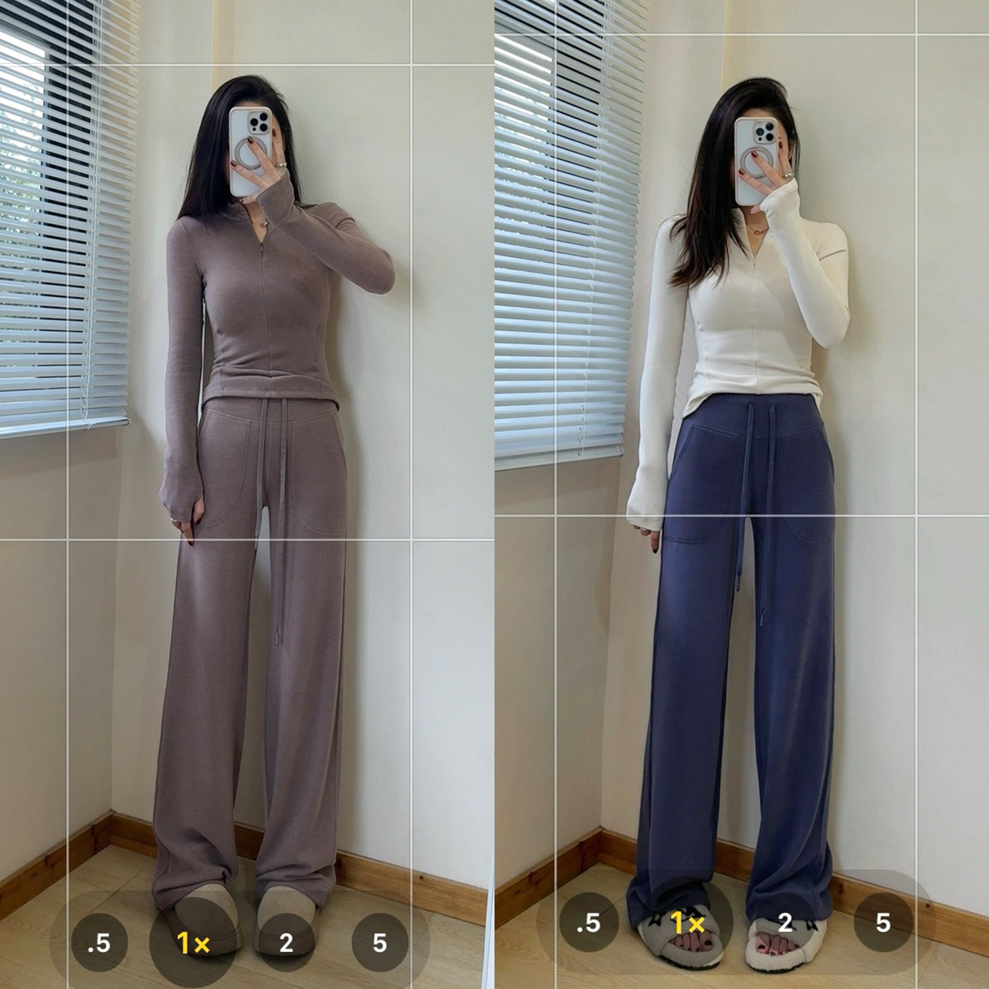 女士弹力桑蚕丝羊毛休闲直筒裤加绒显瘦帕梅拉健身运动瑜伽长裤