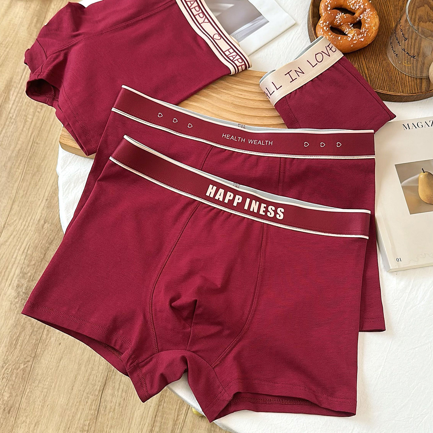 红色男四角内纯棉抗菌透气舒适本命年2026新款马年大码平角短裤头,女士内衣/男士内衣/家居服,男平角内裤,淘宝优惠券,粉丝福利购,淘宝优惠卷