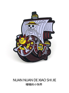 航海王桑尼号海贼王卡通动漫周边背包别针装饰金属徽章胸针
