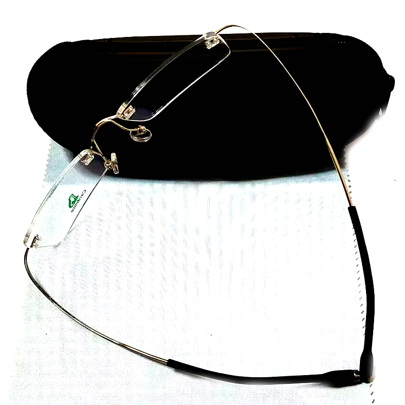 特惠眼镜架近视眼镜框无框纯钛男