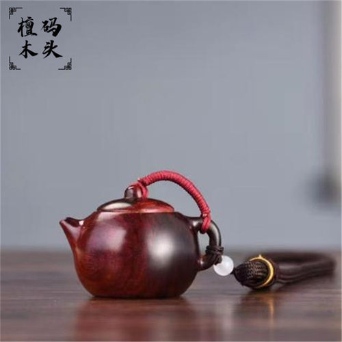 印度小叶紫檀把把壶把胡手把玩件