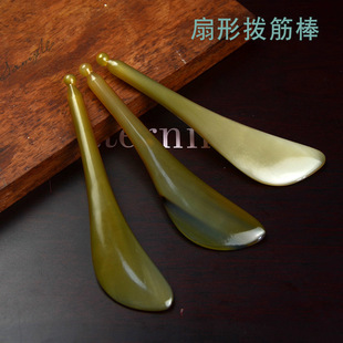 牛角梳按摩棒精品牛角 拨筋棒