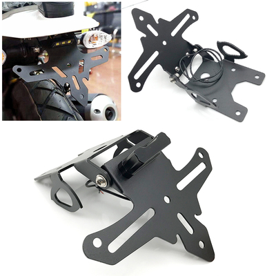 适用于YAMAHA XSR155 19-20年改装带灯车牌架折叠短牌照架短尾架