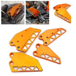 适用于KTM DUKE390 250改装脚踏侧翼装饰前后脚踏飞翼保护盖配件