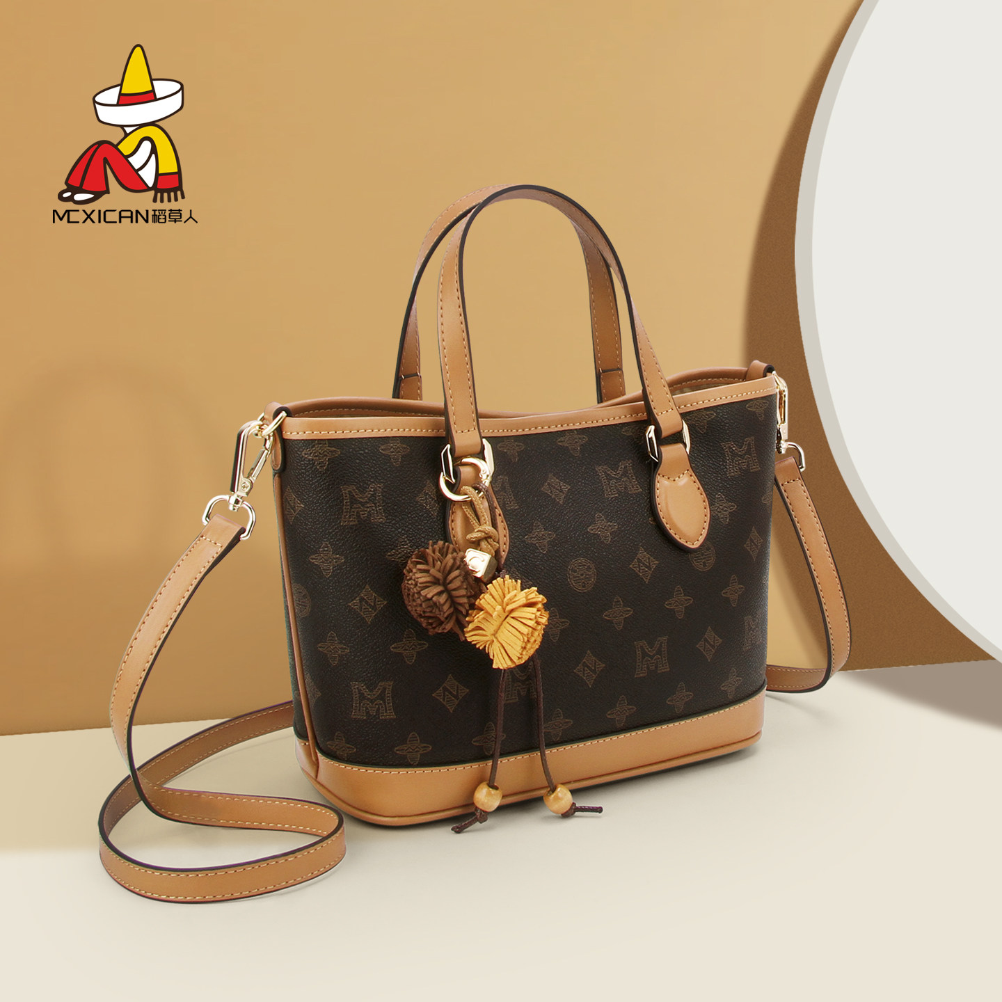 稻草人女包女士手提包女2026新款斜挎包高级感轻奢小众通勤水桶包,箱包皮具/热销女包/男包,通用款女包,淘宝优惠券,粉丝福利购,淘宝优惠卷