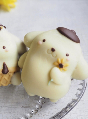 FL日本cotta立体卡通6连布丁狗耐高温蛋糕果冻食品级硅胶模具烤箱