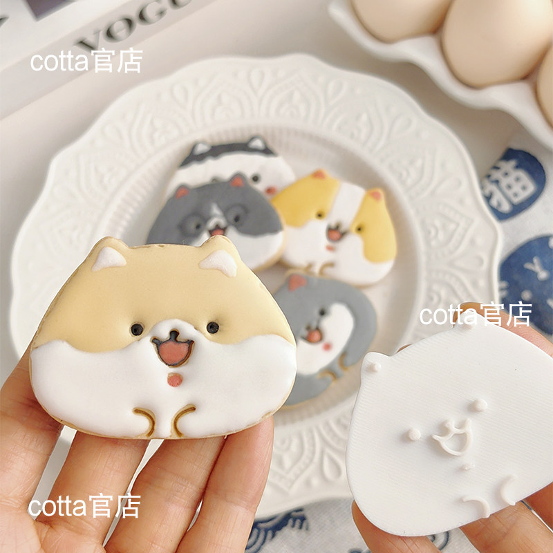 FL饼干模具包子狗立体儿童曲奇翻糖烘焙卡通diy可爱磨具家用工具