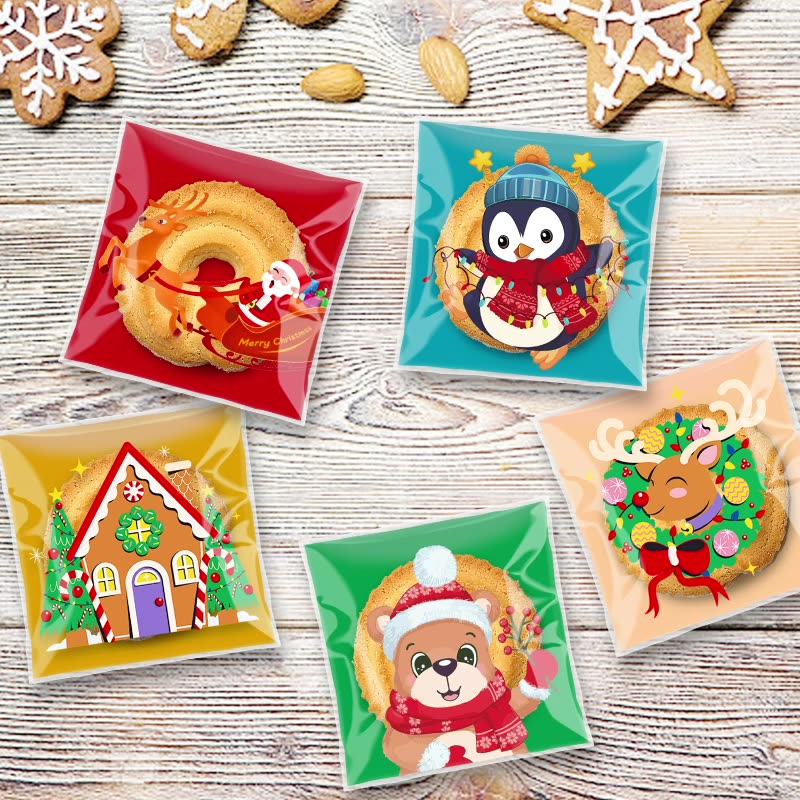圣诞节饼干包装袋曲奇烘焙礼品盒
