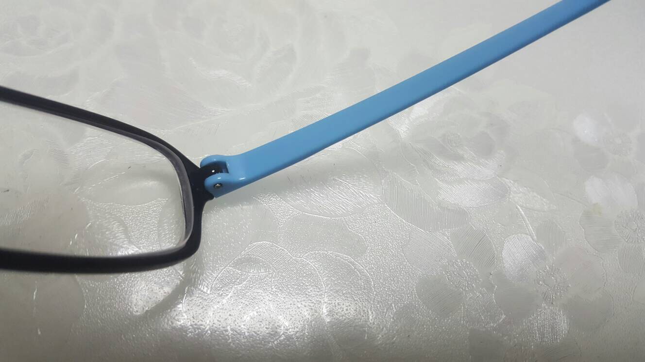 眼镜腿双牙间距2.5黑色通用维修
