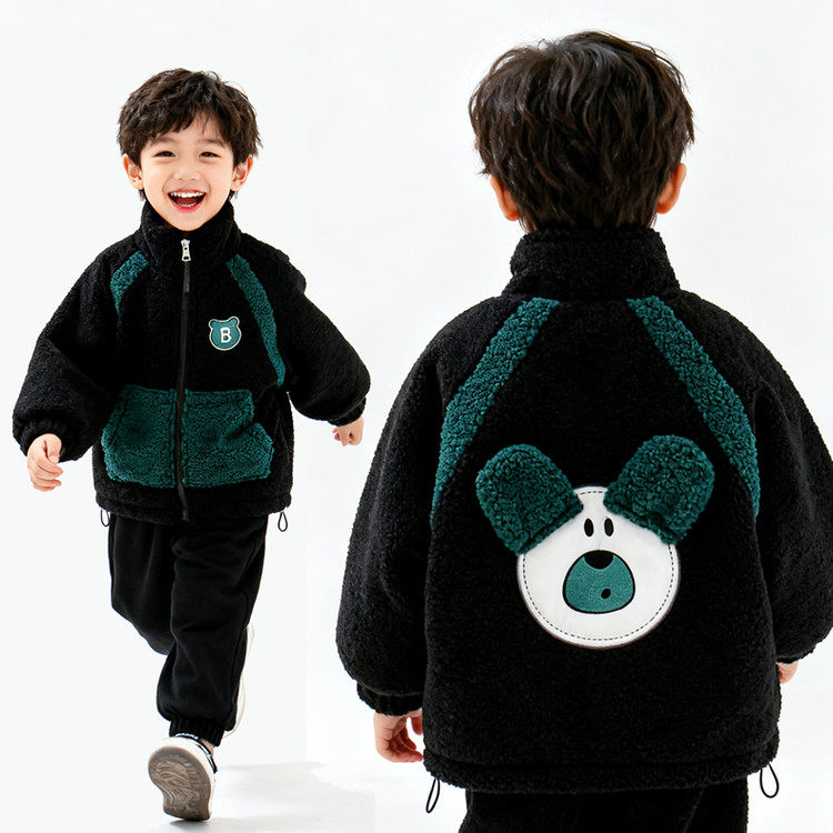 男童加绒加厚外套宝宝秋冬装羊羔毛毛衣2025新款洋气女孩冬季保暖,童装/婴儿装/亲子装,普通外套,淘宝优惠券,粉丝福利购,淘宝优惠卷
