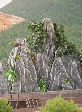 定制高密度泡沫仿真假山造景