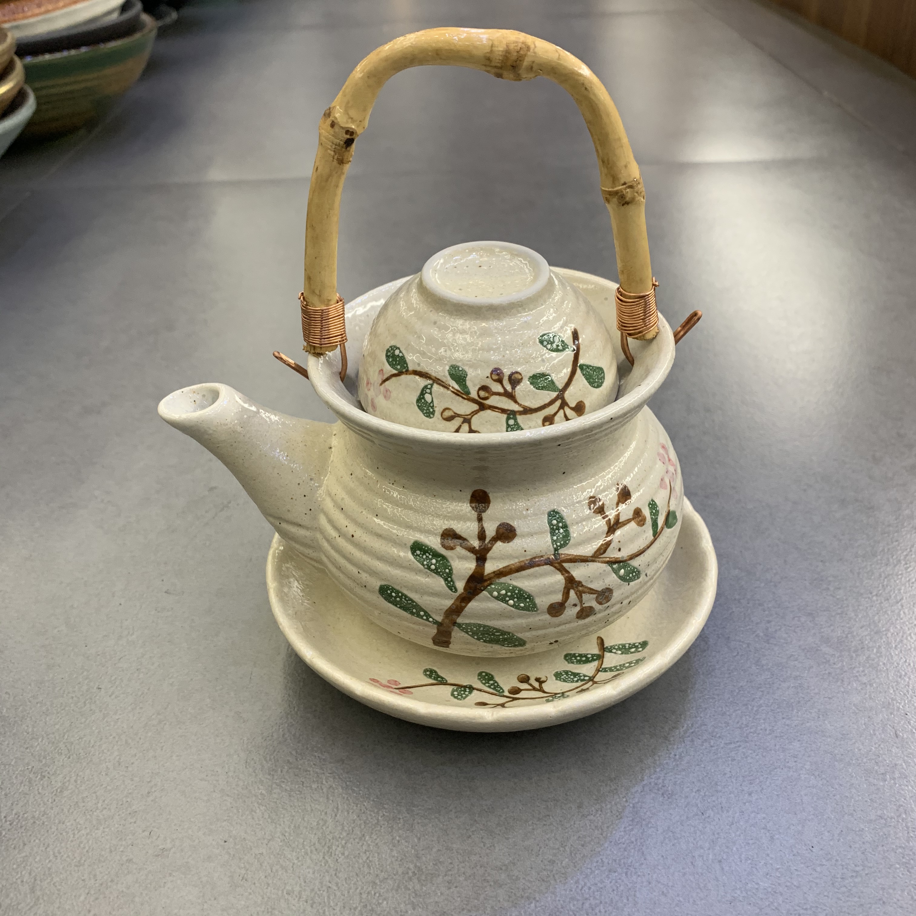 日式茶壶瓷日式土瓶蒸