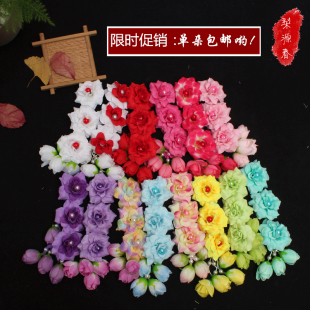 戏曲头饰头花鬓花青衣花旦小姐丫鬟小旦耳边花京剧越剧舞蹈三连朵