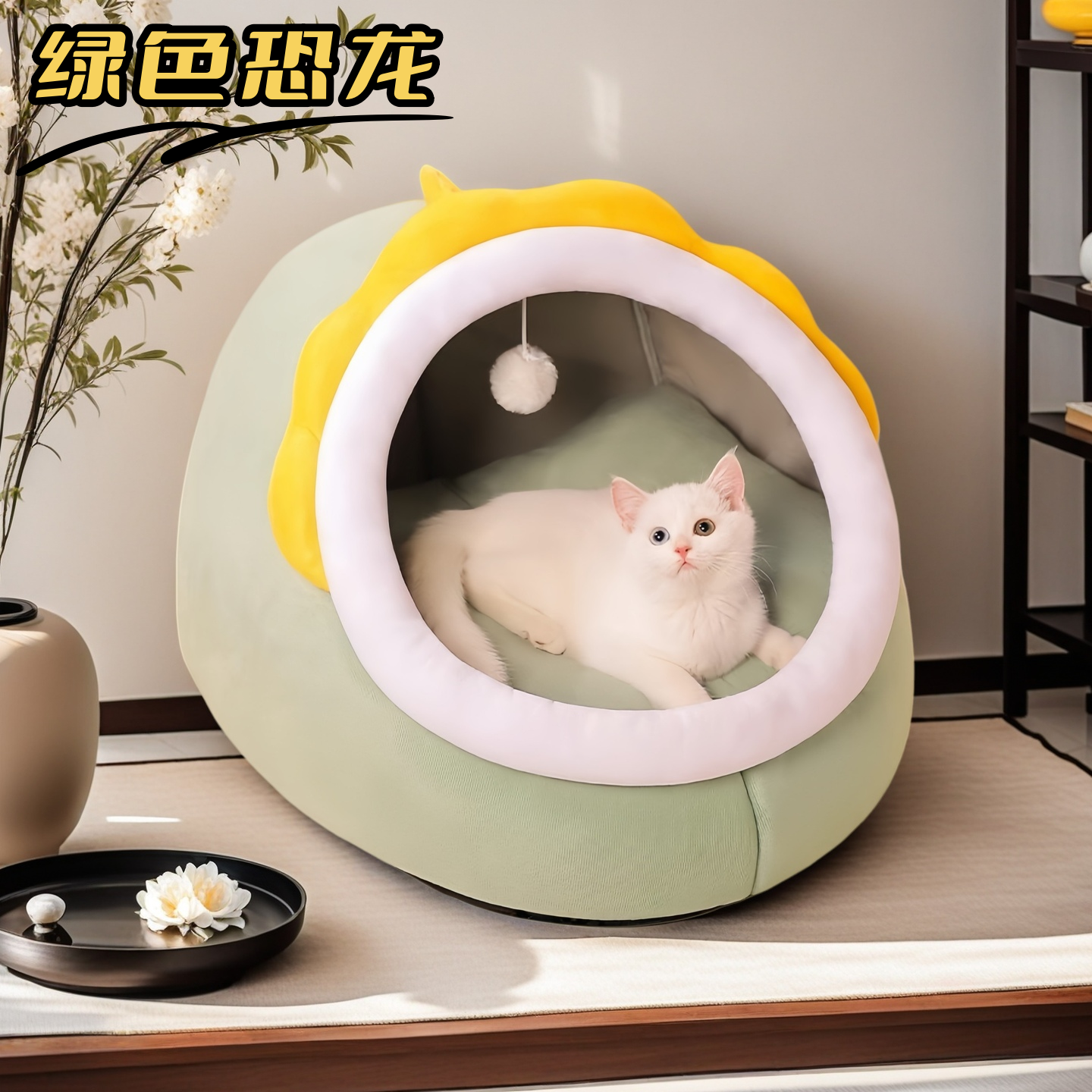 猫窝公仔棉双倍保暖立式猫别墅