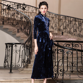 7分阔腿裤 休闲两件套女春秋新款 洋气时尚 名兰世家丝绒短外套 套装