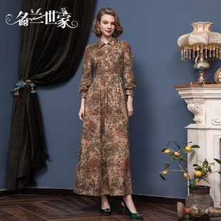 名兰世家宴会礼服平时聚会可穿收腰显瘦蕾丝连衣裙原创设计师品牌