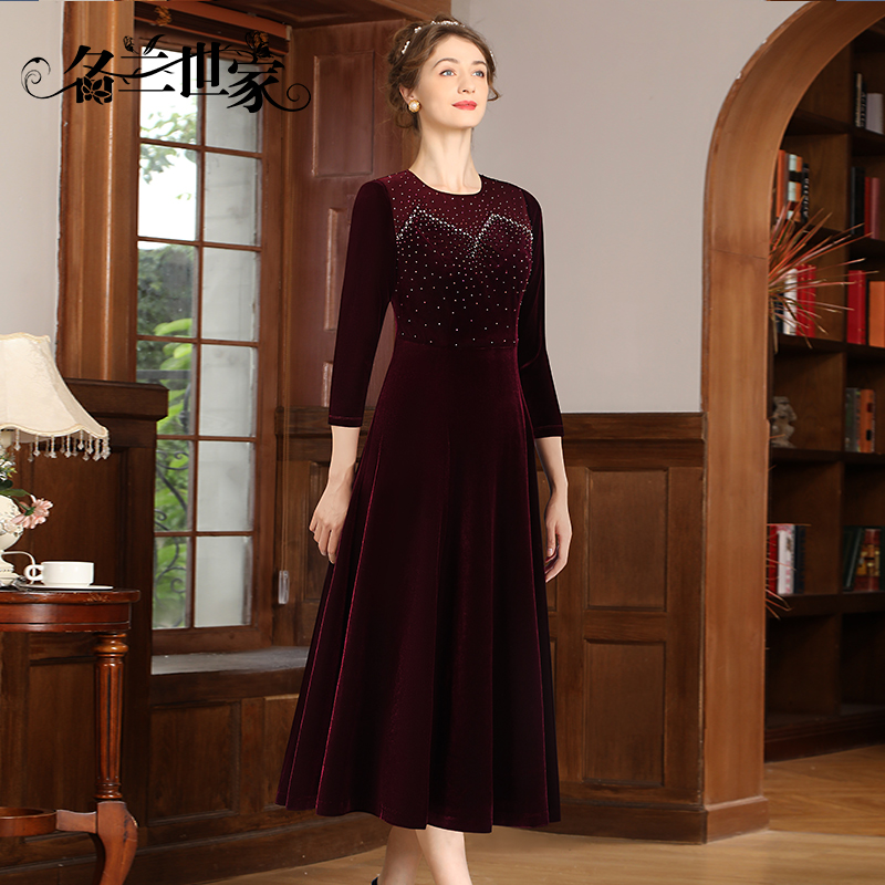 名兰世家妈妈婚宴连衣裙婚礼礼服