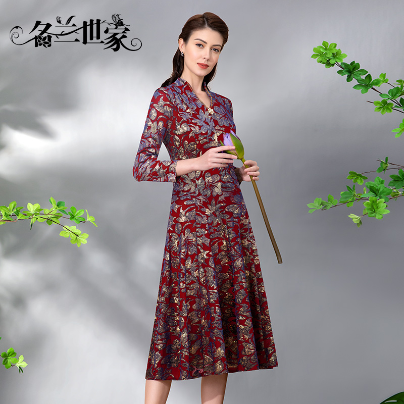 名兰世家（金缕衣）婚宴连衣裙