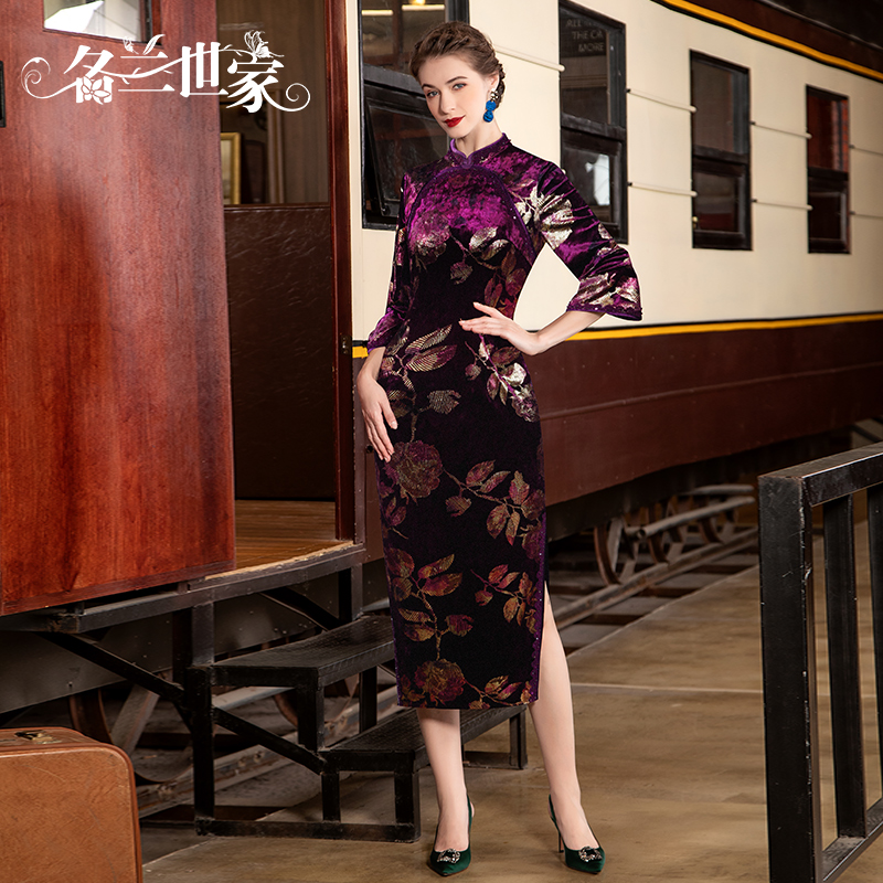 名兰世家妈妈婚宴旗袍礼服原创