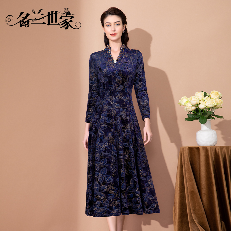名兰世家婚礼妈妈礼服连衣裙原创图片