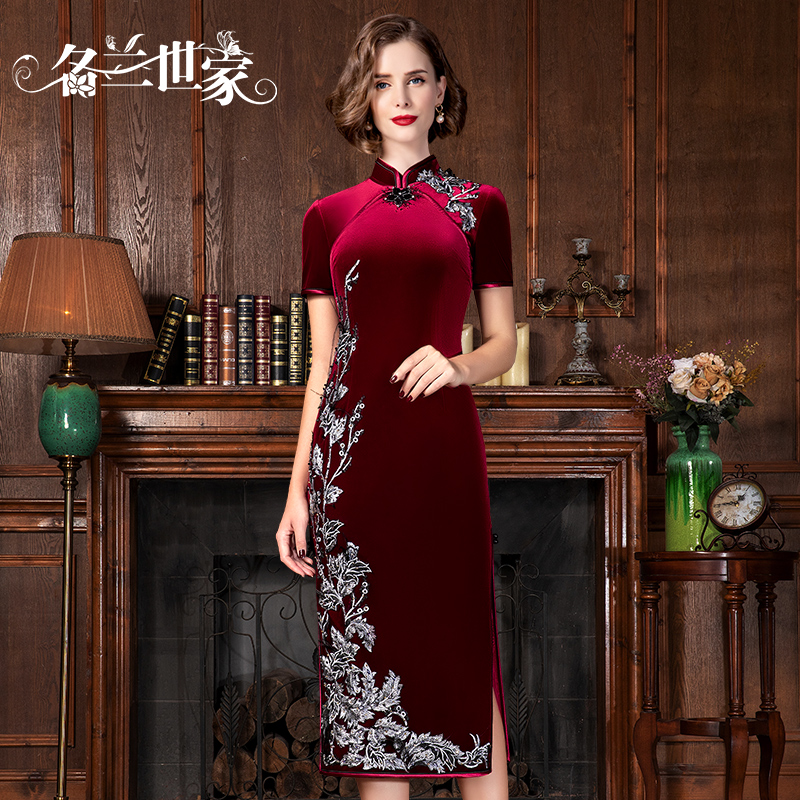 名兰世家秋季高贵婚礼改良旗袍