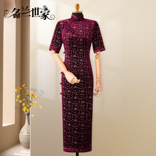 名兰世家喜妈妈新中式旗袍敬酒服