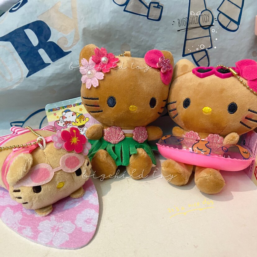 HelloKitty黑皮毛绒玩偶比基尼滑板公仔挂件/单个包邮/国产图片