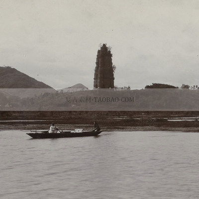 1911年杭州西湖断桥残雪雷峰夕照等风景名胜老照片明信片装饰素材