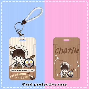 周深周可可应援可爱学生滑盖卡套饭卡公交身份证件保护套校园卡套