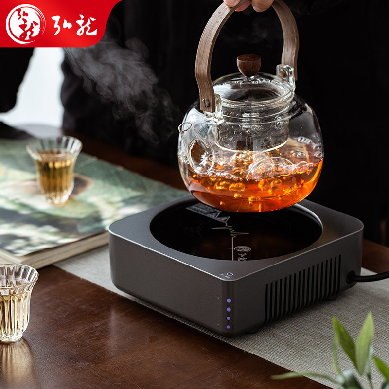 电陶炉煮茶器小型养生煮茶炉秋冬围炉煮茶全套室内家用蒸茶电陶炉