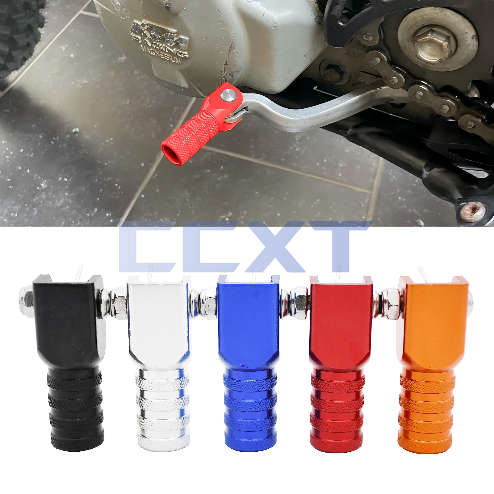 越野摩托车改装配件 CNC折叠挂挡杆头 用于KTM CRF KLX YZF