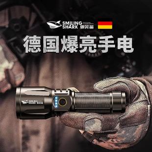 德国精工手电筒超强光充电户外远射超亮镭射炮激光灯手电超长续航
